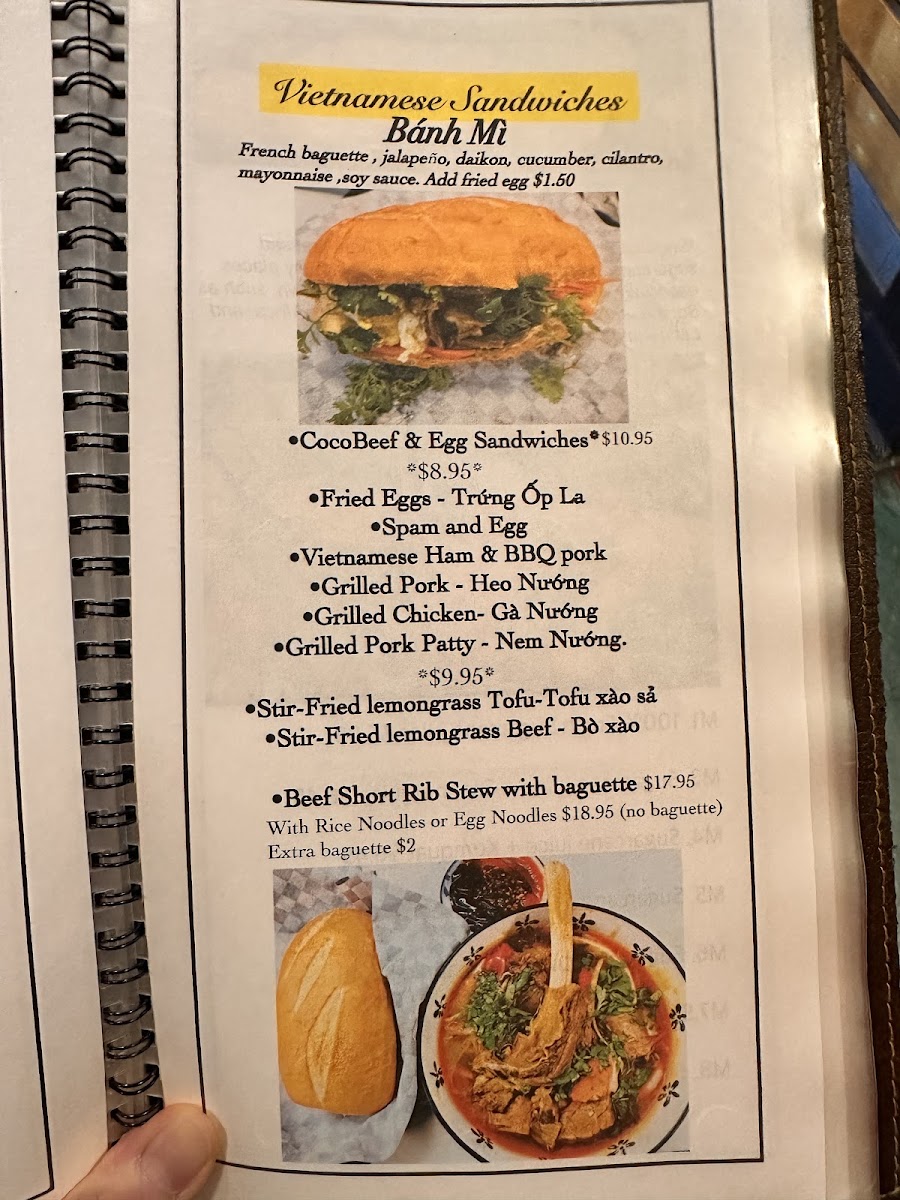Pho Tic Tac Menu - Image 1