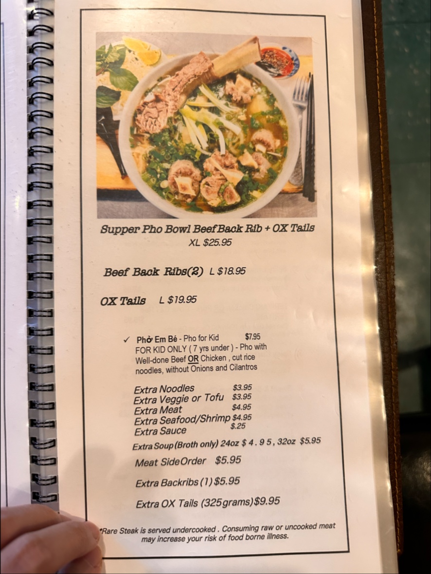 Pho Tic Tac Menu - Image 2